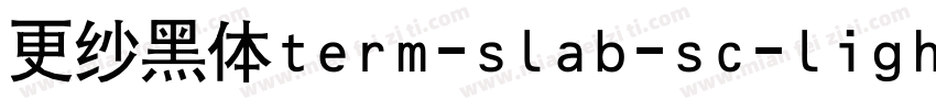 更纱黑体term-slab-sc-lightitalic手机版字体转换
