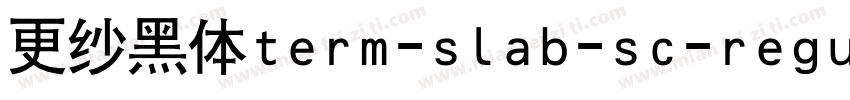 更纱黑体term-slab-sc-regular手机版字体转换