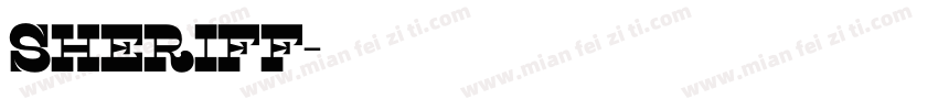 Sheriff字体转换