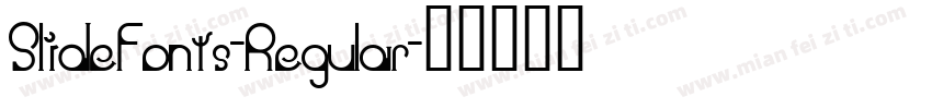 SlideFonts-Regular字体转换