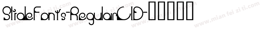 SlideFonts-RegularCID字体转换