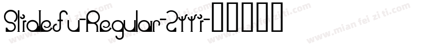 Slidefu-Regular-2tti字体转换