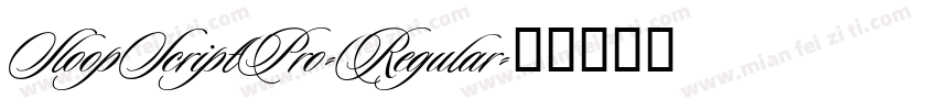 SloopScriptPro-Regular字体转换