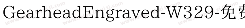 GearheadEngraved-W329字体转换