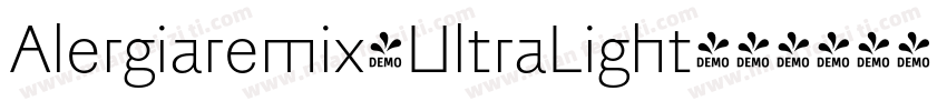 Alergiaremix-UltraLight字体转换
