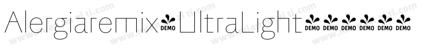 Alergiaremix-UltraLight字体转换