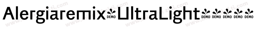 Alergiaremix-UltraLight字体转换