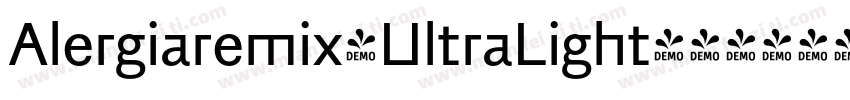 Alergiaremix-UltraLight字体转换