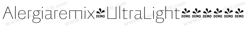 Alergiaremix-UltraLight字体转换