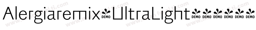 Alergiaremix-UltraLight字体转换
