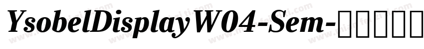 YsobelDisplayW04-Sem字体转换