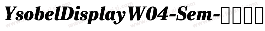 YsobelDisplayW04-Sem字体转换