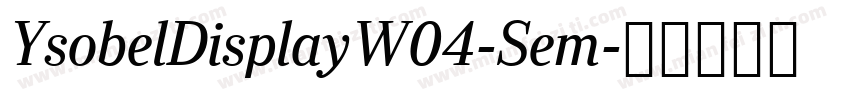 YsobelDisplayW04-Sem字体转换