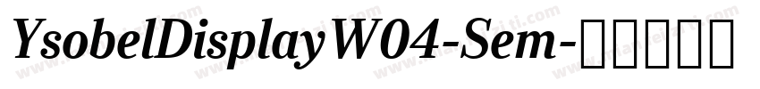 YsobelDisplayW04-Sem字体转换