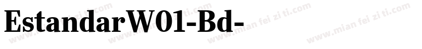 EstandarW01-Bd字体转换
