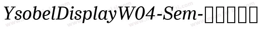 YsobelDisplayW04-Sem字体转换