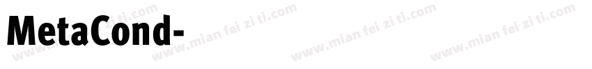 MetaCond字体转换