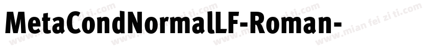 MetaCondNormalLF-Roman字体转换