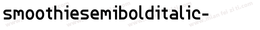 smoothiesemibolditalic字体转换