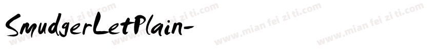 SmudgerLetPlain字体转换