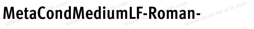 MetaCondMediumLF-Roman字体转换