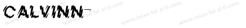 CALVINN字体转换