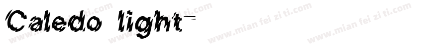 Caledo_light字体转换