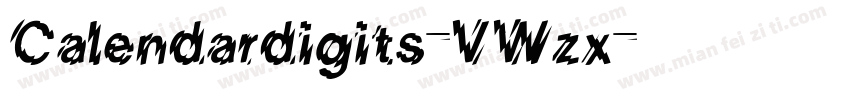 Calendardigits-VWzx字体转换