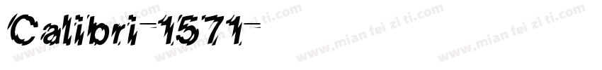 Calibri-1571字体转换