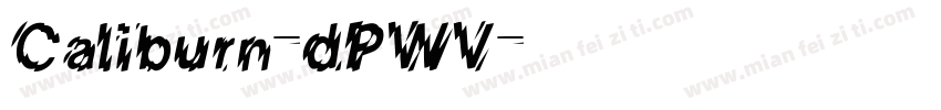 Caliburn-dPWV字体转换