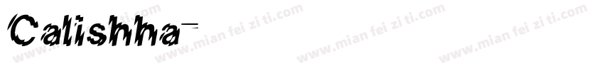 Calishha字体转换