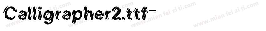 Calligrapher2.ttf字体转换