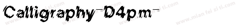 Calligraphy-D4pm字体转换