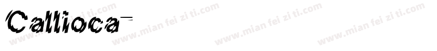 Callioca字体转换