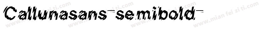 Callunasans-semibold字体转换