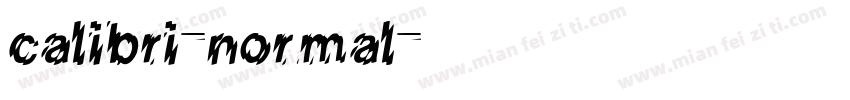 calibri-normal字体转换