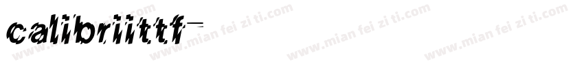 calibriittf字体转换