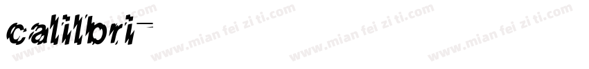 calilbri字体转换