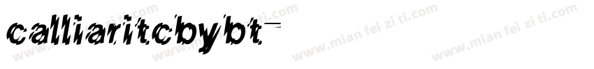 calliaritcbybt字体转换