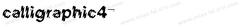 calligraphic4字体转换