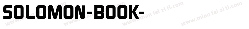 SOLOMON-BOOK字体转换