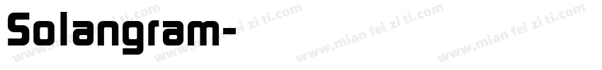 Solangram字体转换