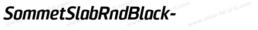 SommetSlabRndBlack字体转换