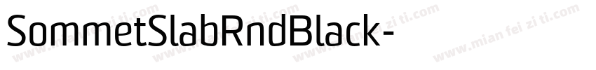 SommetSlabRndBlack字体转换