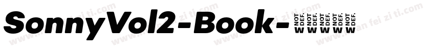 SonnyVol2-Book字体转换