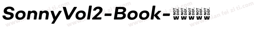 SonnyVol2-Book字体转换