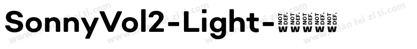 SonnyVol2-Light字体转换