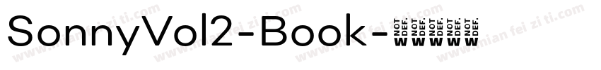 SonnyVol2-Book字体转换