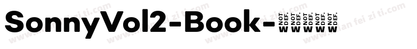 SonnyVol2-Book字体转换
