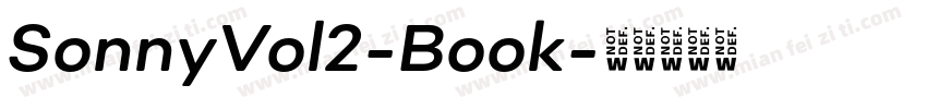 SonnyVol2-Book字体转换